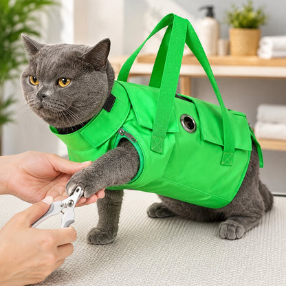 Cat Carrier & Grooming Bag – Easy Paw Access