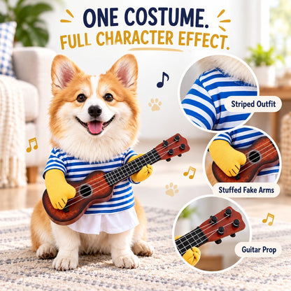 Guitar Player Dog Costume – Funny Halloween Look