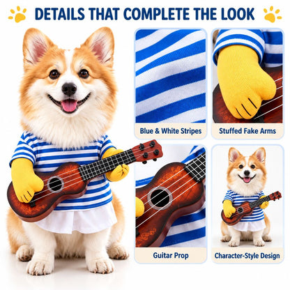 Guitar Player Dog Costume – Funny Halloween Look