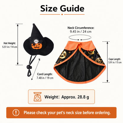 Cat Witch Hat & Cape Set – Easy Halloween Look