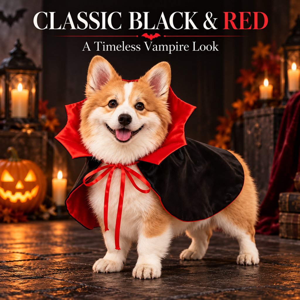 Vampire Dog Cape – Easy Halloween Costume