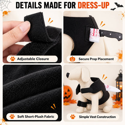 Horror Prop Dog Costume Harness – 6 Funny Styles