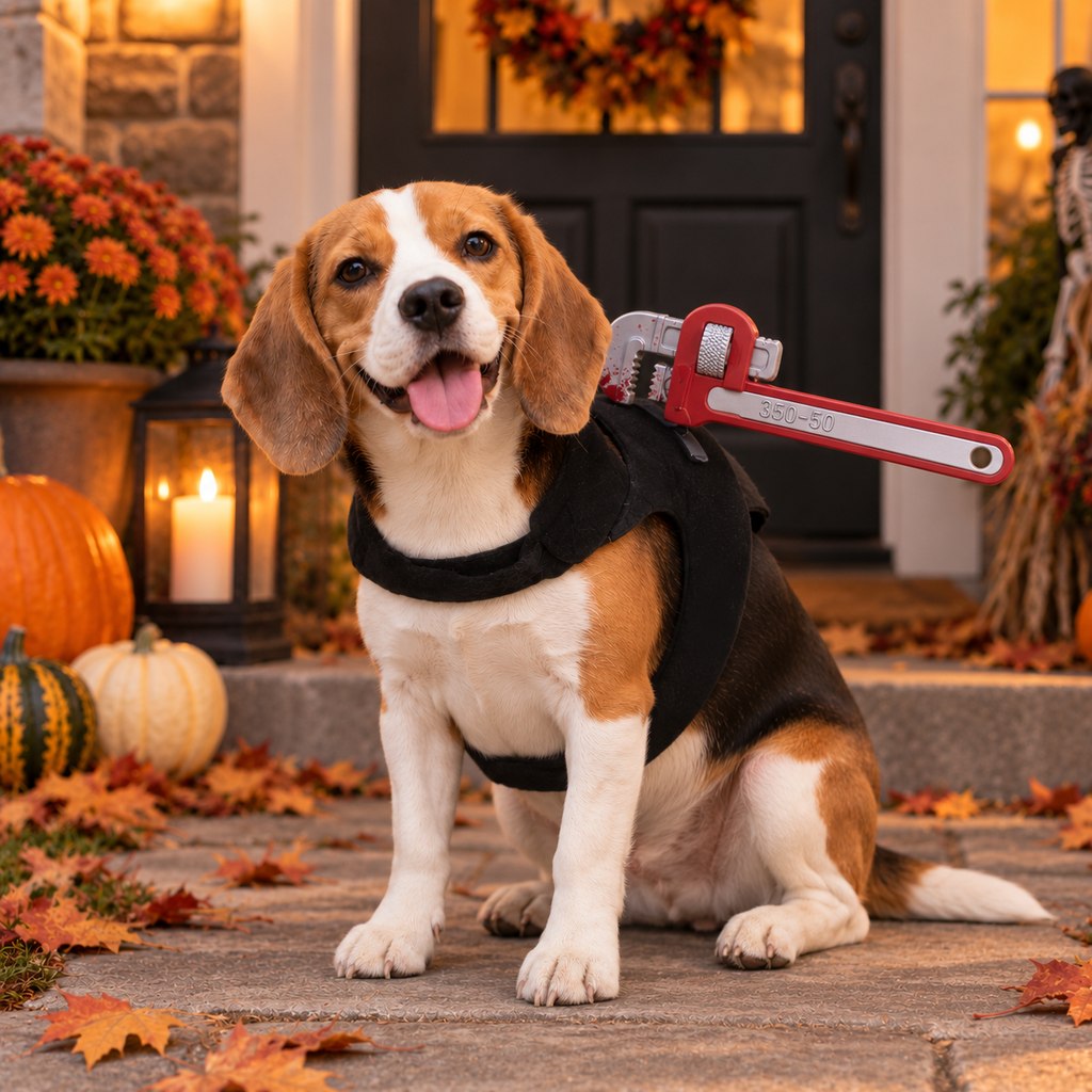 Horror Prop Dog Costume Harness – 6 Funny Styles