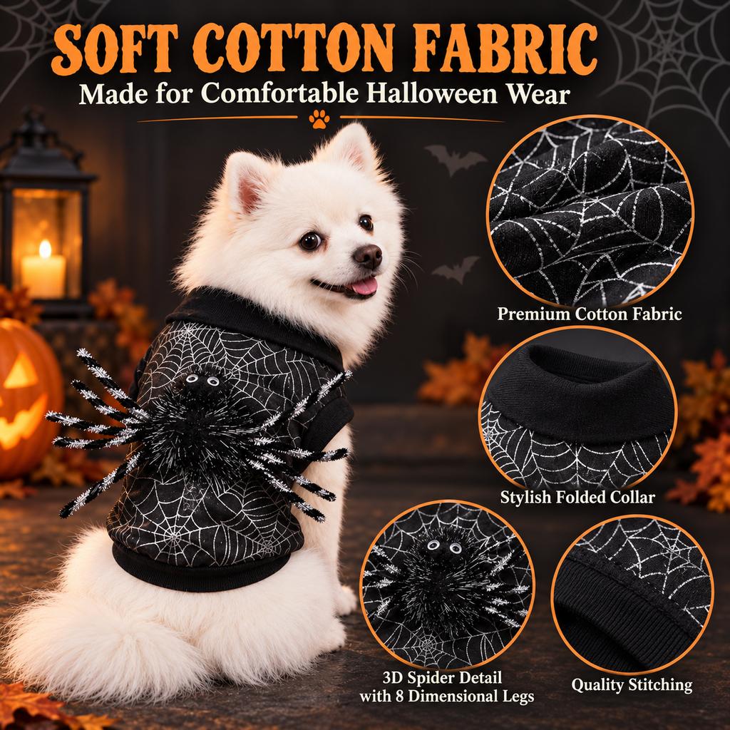 Spider Web Dog Costume – 3D Spider