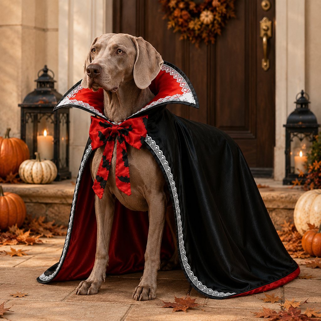 Dracula Dog Cape – Stand-Up Collar Costume