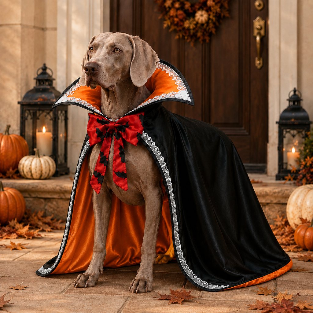 Dracula Dog Cape – Stand-Up Collar Costume
