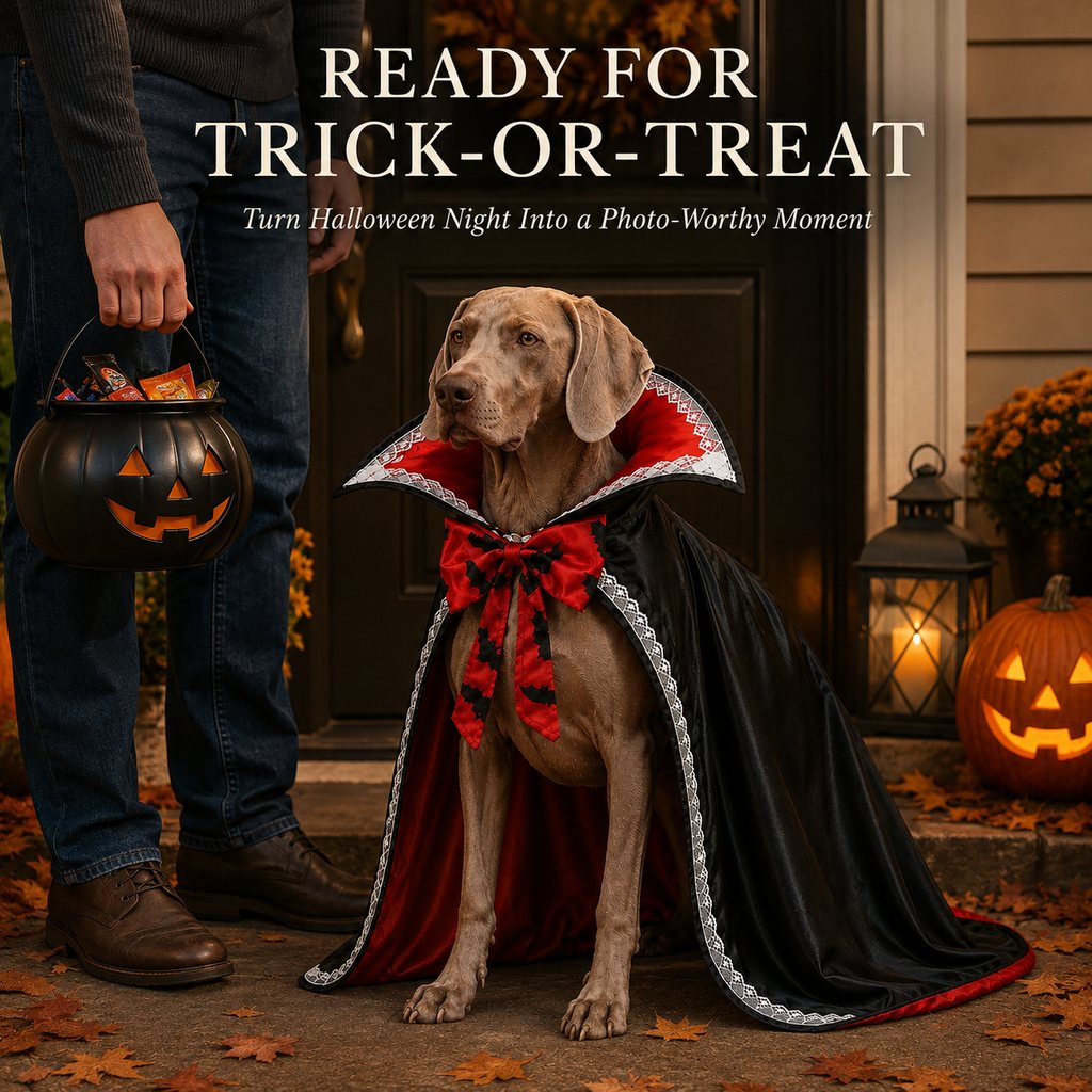 Dracula Dog Cape – Stand-Up Collar Costume