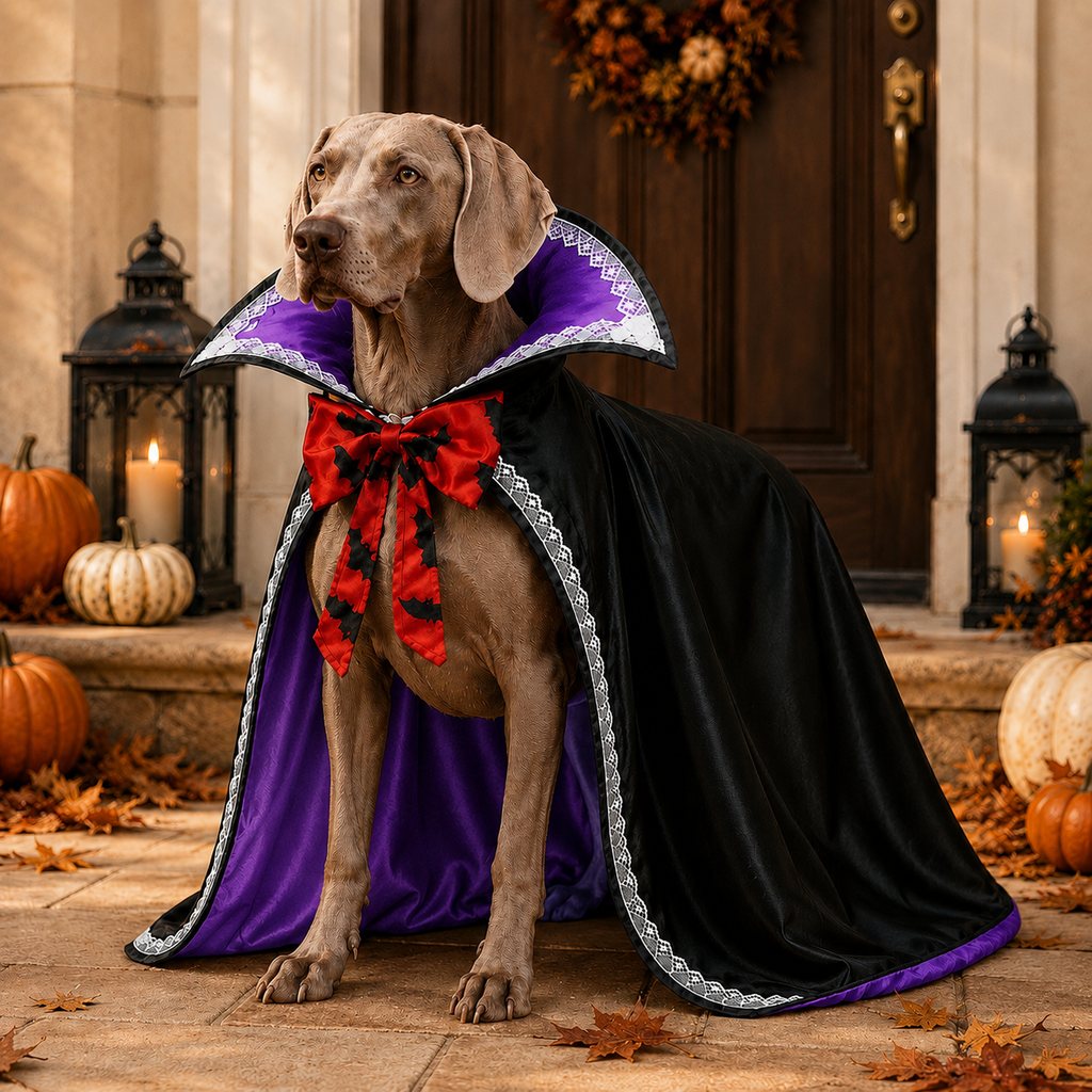 Dracula Dog Cape – Stand-Up Collar Costume