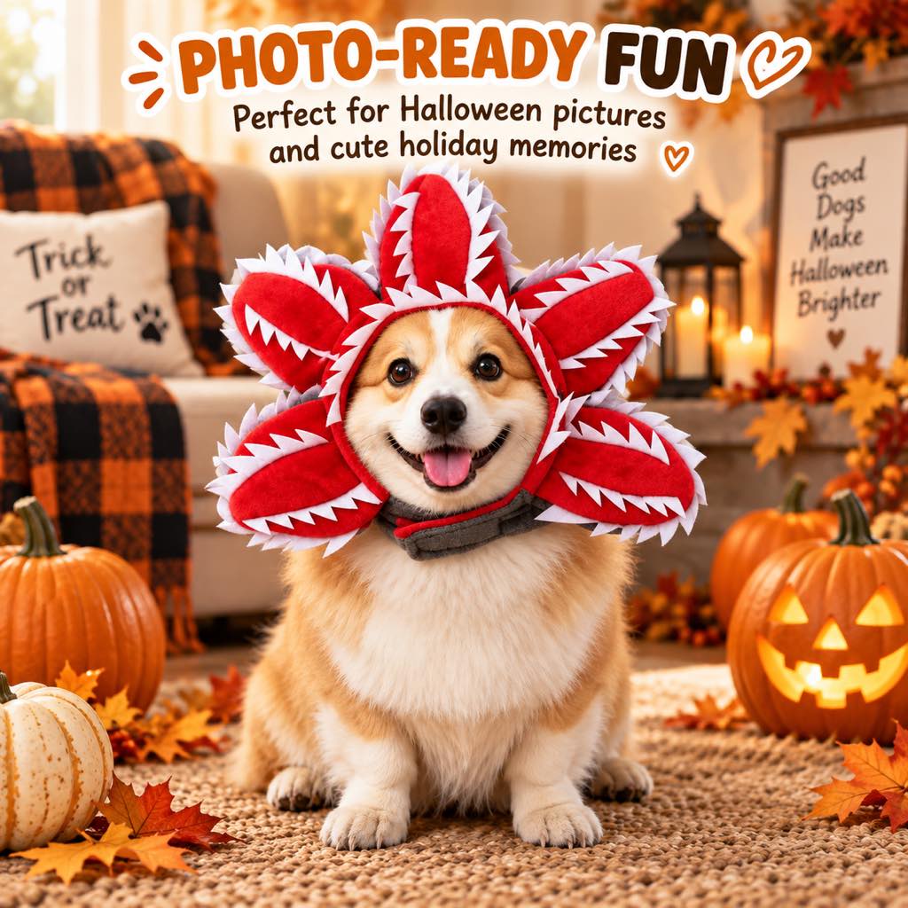 Venus Flytrap Pet Headpiece – Funny Monster Costume