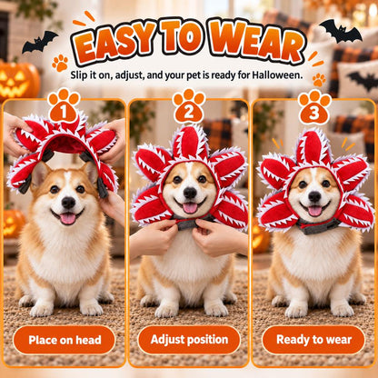 Venus Flytrap Pet Headpiece – Funny Monster Costume