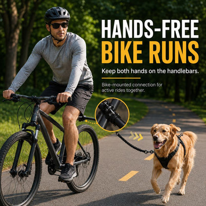 Hands-Free Dog Bike Leash – Safe Side-by-Side Runs