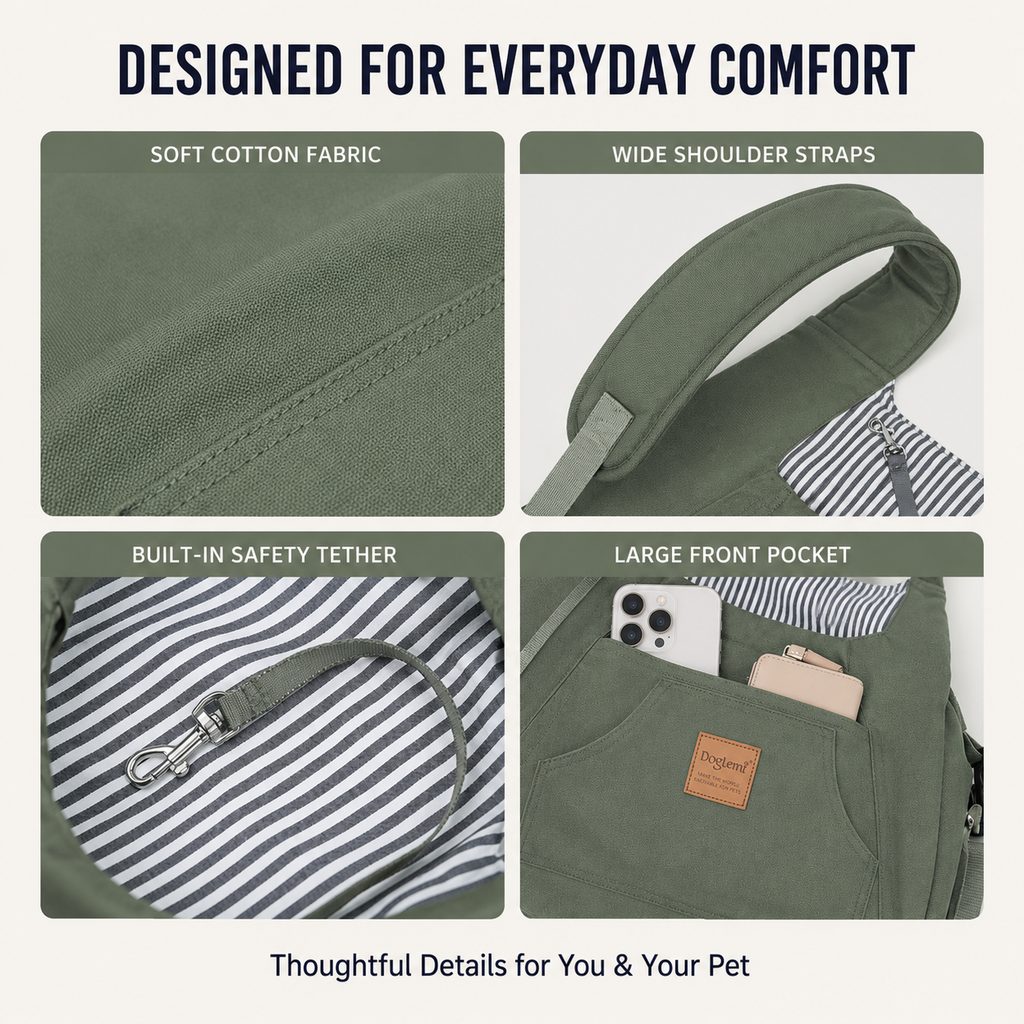 Hands-Free Front Pet Carrier – Comfortable Carry