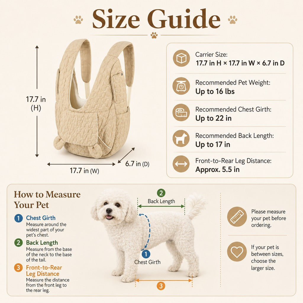 Front Pet Carrier Backpack – Hands-Free Comfort