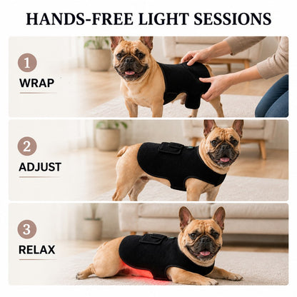 Red Light Pet Vest – Back, Hip & Joint Comfort