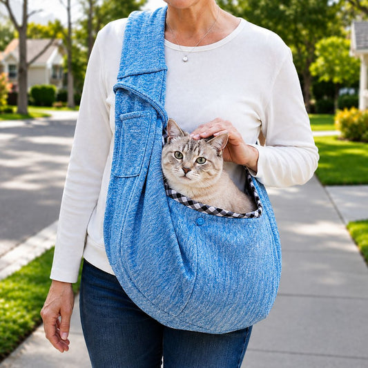 Hands-Free Pet Sling Carrier – Wide Comfort Strap