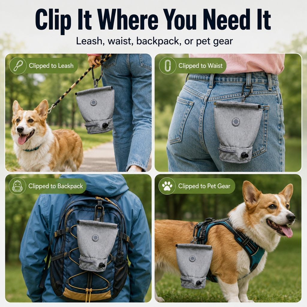 Dog Poop Bag Holder – Hands-Free Walks