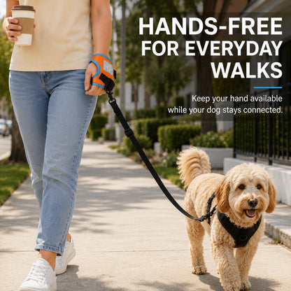 Hands-Free Wrist Dog Leash – Adjustable Comfort Strap