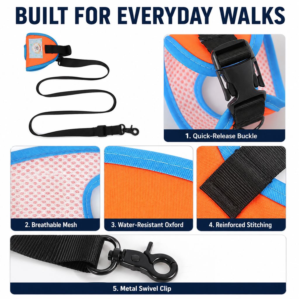 Hands-Free Wrist Dog Leash – Adjustable Comfort Strap