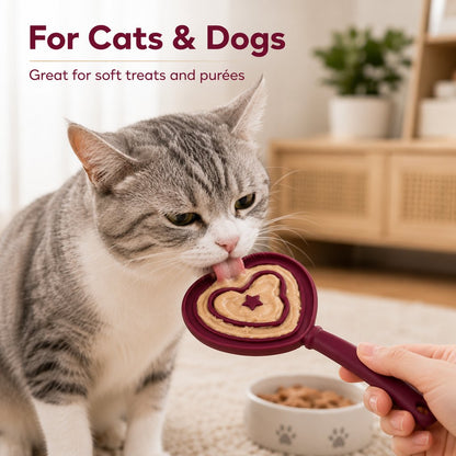 Heart Pet Licking Wand – Easy Soft Treat Feeder