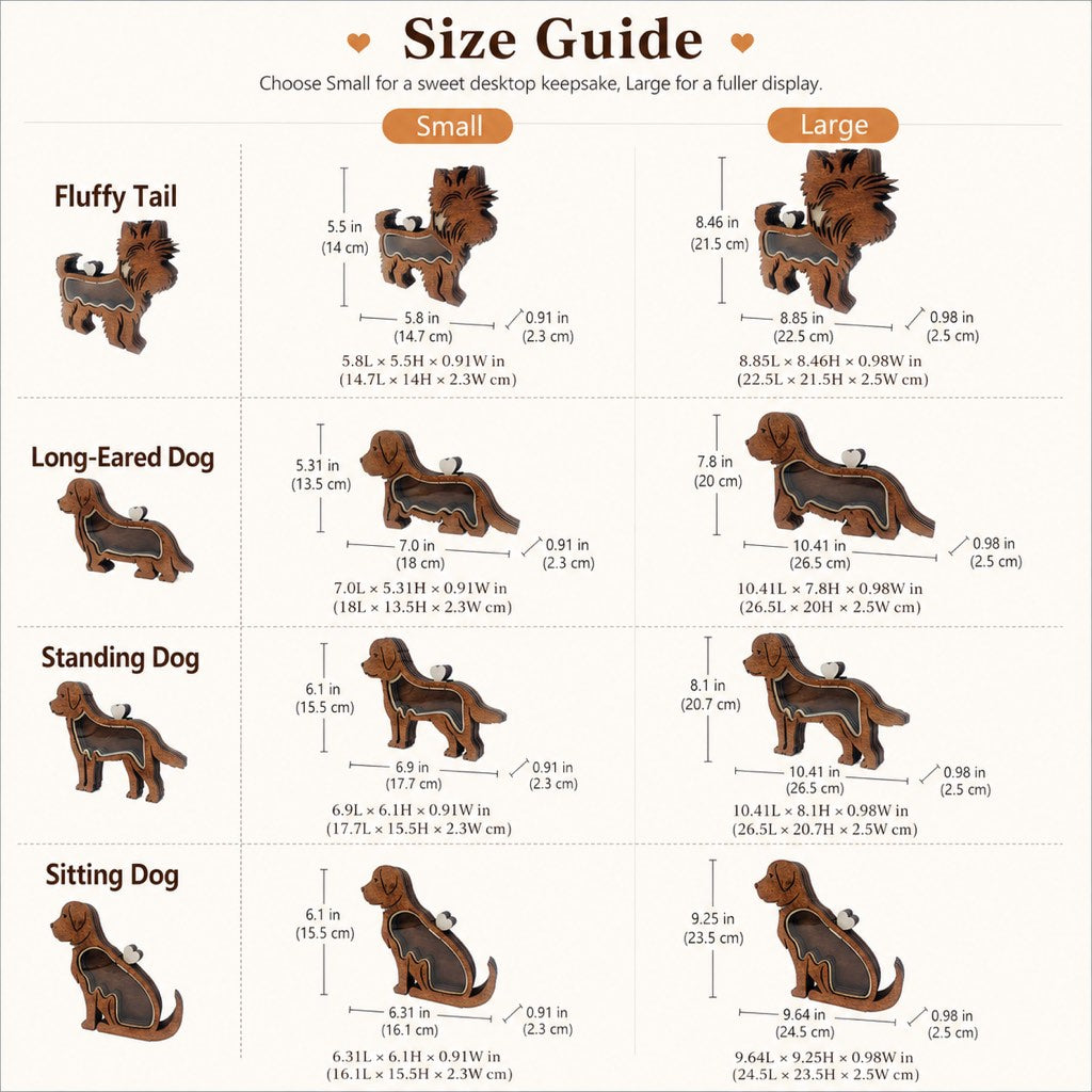 Wooden Pet Fur Keepsake Box – Cherish Their Memory