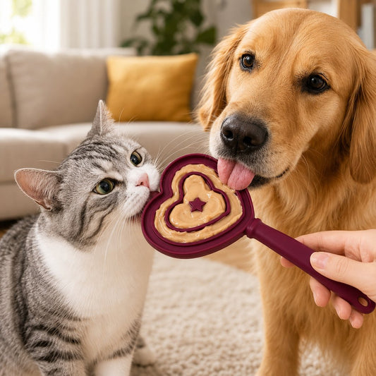 Heart Pet Licking Wand – Easy Soft Treat Feeder