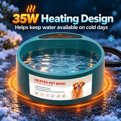 Heated Pet Water Bowl – Anti-Freeze Outdoor 2.2L