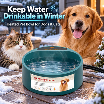 Heated Pet Water Bowl – Anti-Freeze Outdoor 2.2L