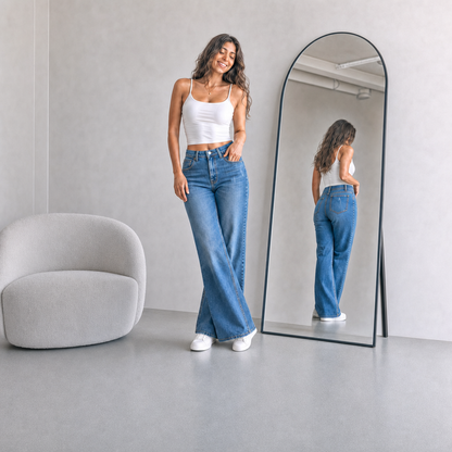 The Curve Lift Wide Leg Jeans