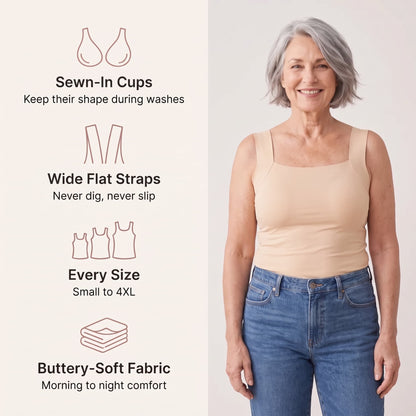 Band-Free Bra Tank