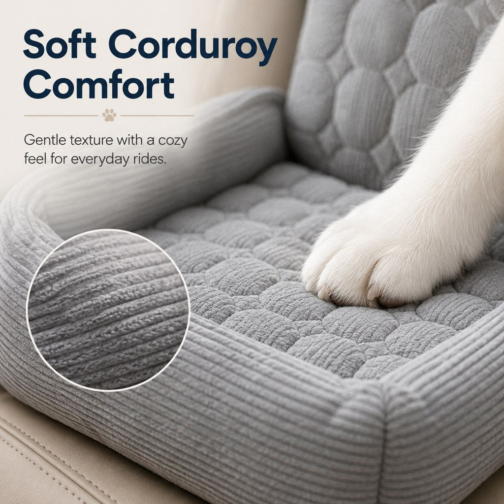 High Back Pet Car Seat Bed – Cozy Road Trips