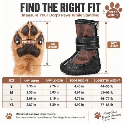 High-Top Dog Boots Set of 4 – Hot Pavement Protection