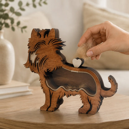 Wooden Pet Fur Keepsake Box – Cherish Their Memory