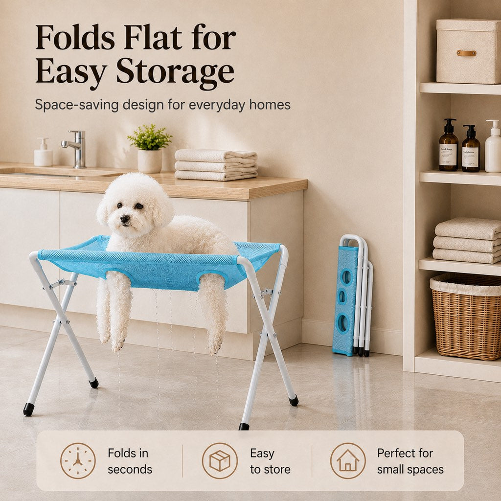 Foldable Pet Grooming Bag – Calm, Easy Nail Trims