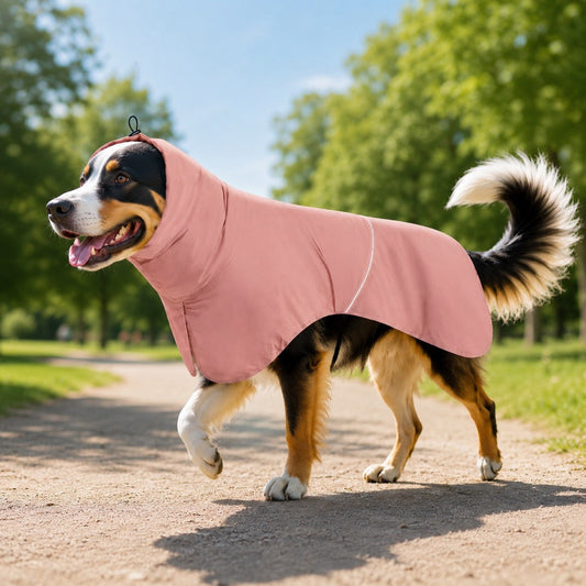 Hooded Dog Sun & Rain Cape – Light Weather Protection