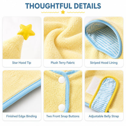 Hooded Pet Drying Robe – Fast Absorbent Towel