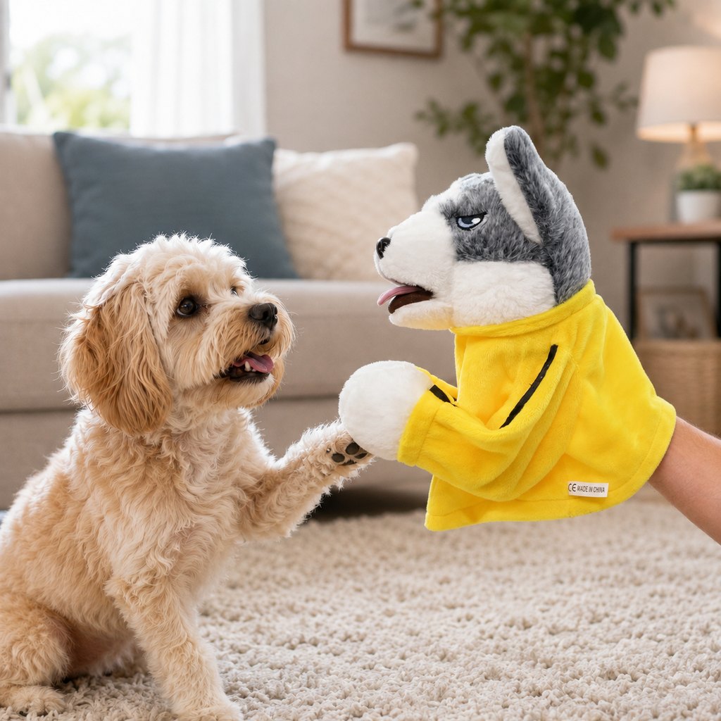 Boxing Pet Puppet Toy – Fun Squeeze-to-Punch Play
