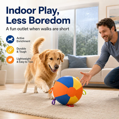 Inflatable Dog Play Ball – Oversized Chase & Tug Fun