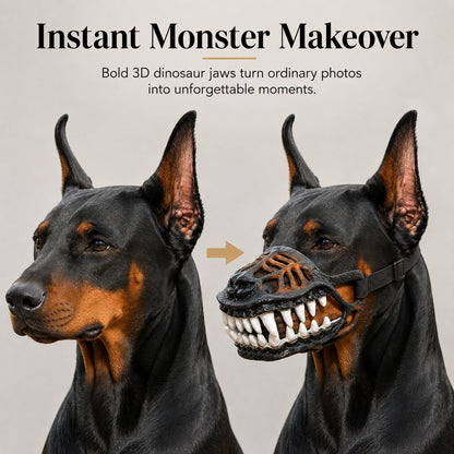 Dinosaur Dog Muzzle Costume – Funny Halloween Look