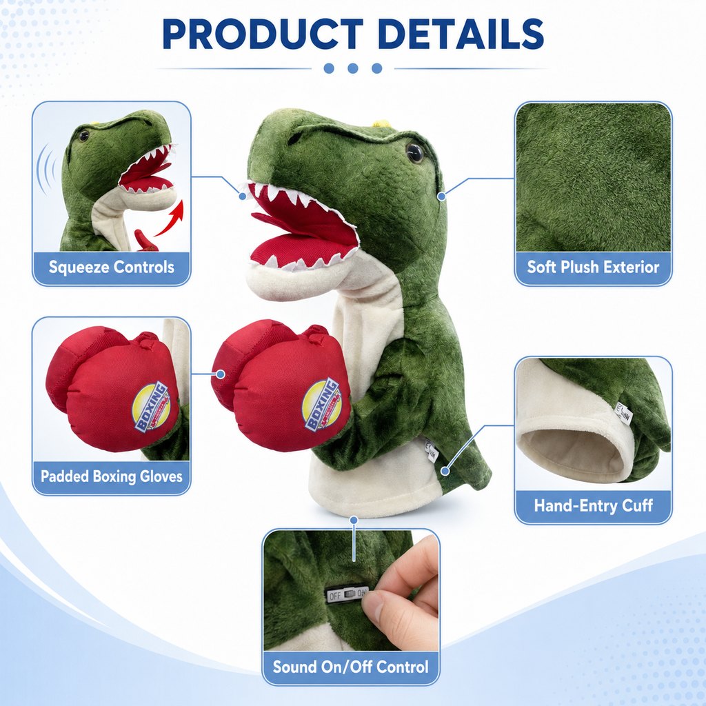 Boxing Pet Puppet Toy – Fun Squeeze-to-Punch Play