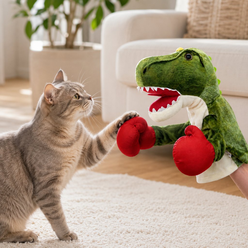 Boxing Pet Puppet Toy – Fun Squeeze-to-Punch Play