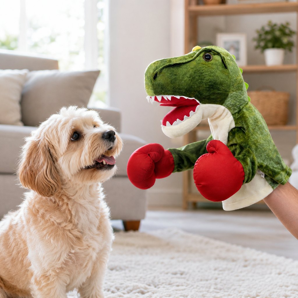 Boxing Pet Puppet Toy – Fun Squeeze-to-Punch Play
