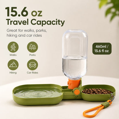 Folding Pet Water & Food Cup – Leak-Resistant Travel