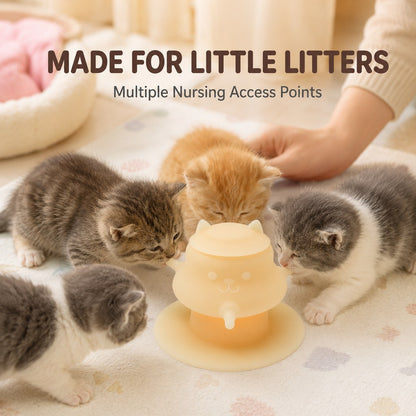 4-Nipple Nursing Feeder – Easy Kitten & Puppy Feeding