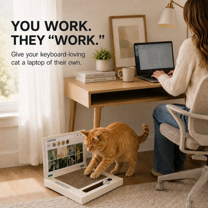 Laptop Cat Scratcher – 3-in-1 Play Pad