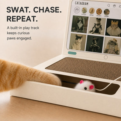 Laptop Cat Scratcher – 3-in-1 Play Pad