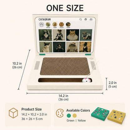 Laptop Cat Scratcher – 3-in-1 Play Pad