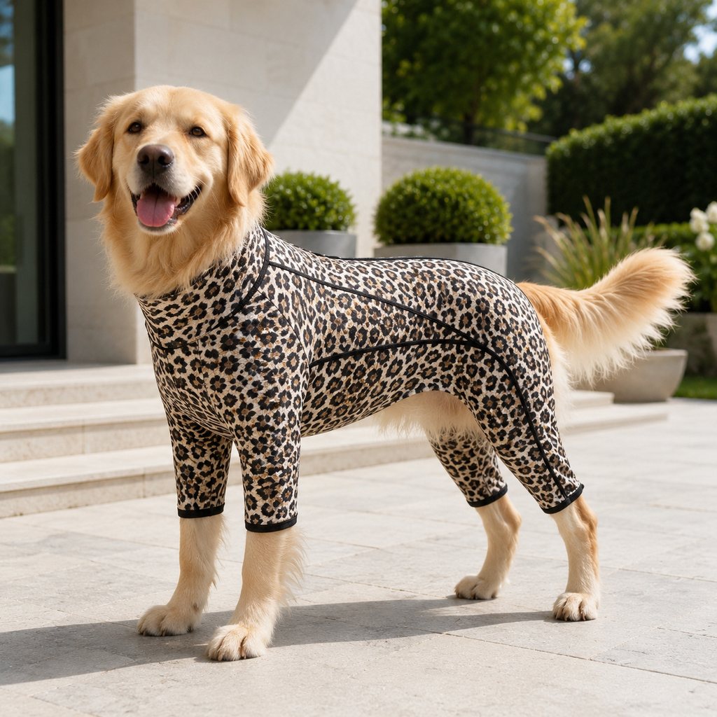 Four-Leg Dog Jumpsuit – Contains Loose Fur & Dirt