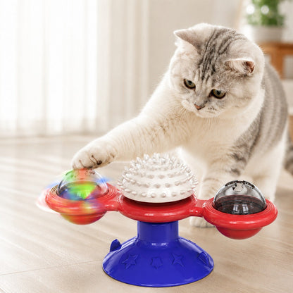 Light-Up Spinning Cat Windmill – Beats Indoor Boredom