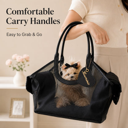 Mesh Pet Carrier Tote – Breathable Small Pet Travel
