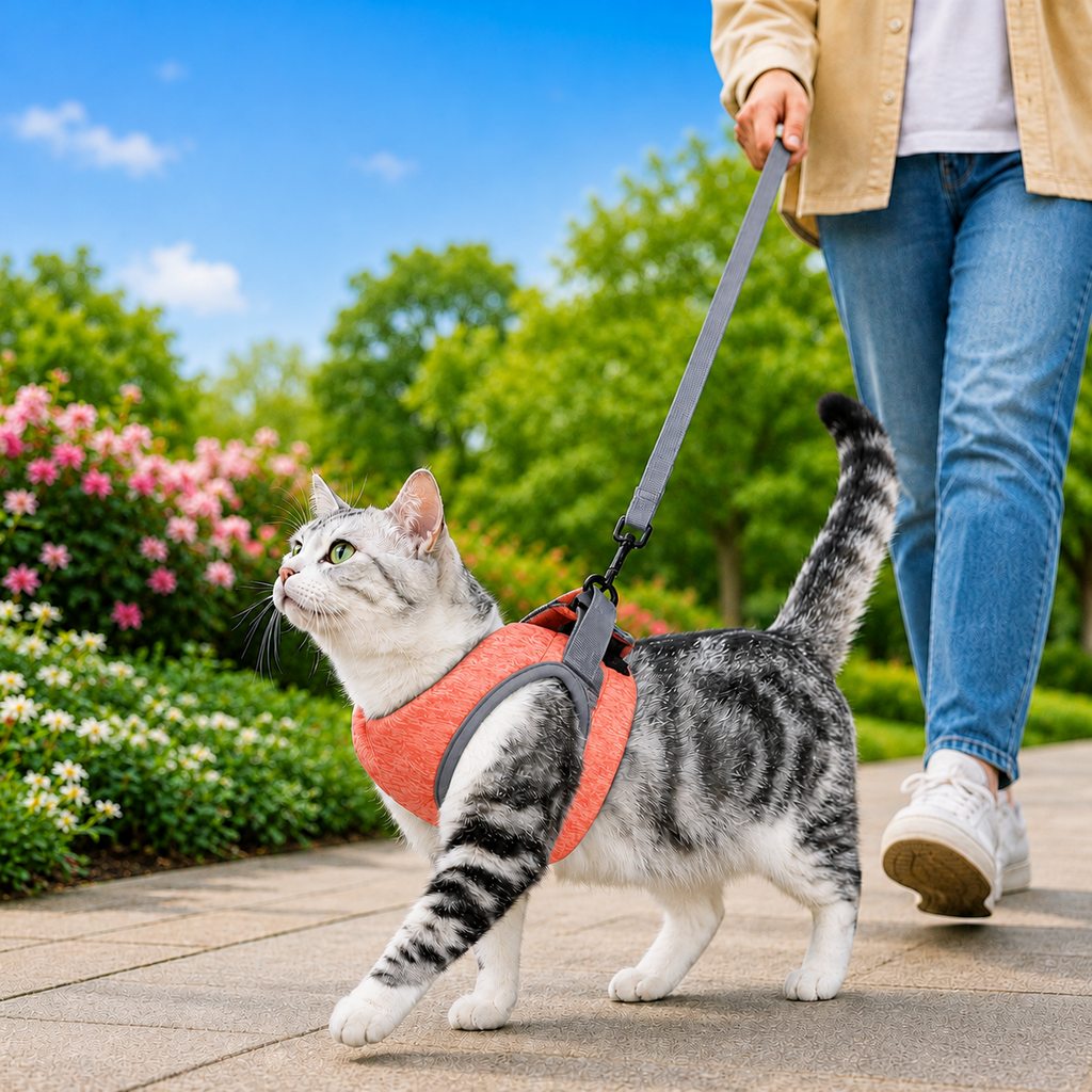 Lightweight Cat Harness & Leash Set – Secure Walks